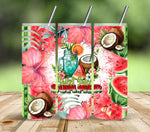 Sweet sweet summertime coconut Vinyl tumbler wraps