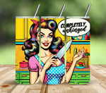 Completely Unhinged Vinyl tumbler wraps