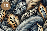 Feather Leopard Vol. 2 Vinyl collection- 12x12 vinyl sheets-20 designs available