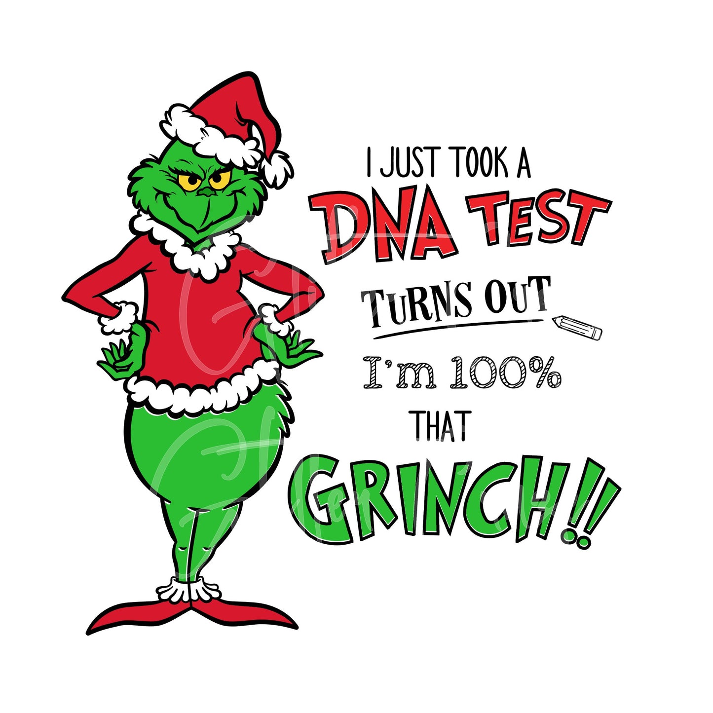 100% That Grinch UV DTF Decal