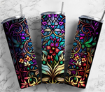 Stained Glass Adhesive Vinyl Wraps - 30 Design Options