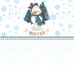 Blue Hello Winter Wrap, 12 x 12