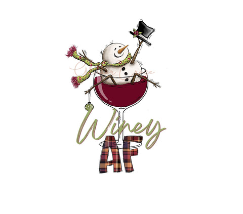 Tipsiest Snowman UV DTF Decals