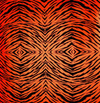 Orange Tiger Stripes - Adhesive Vinyl