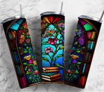 Stained Glass Adhesive Vinyl Wraps - 30 Design Options