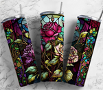 Stained Glass Adhesive Vinyl Wraps - 30 Design Options