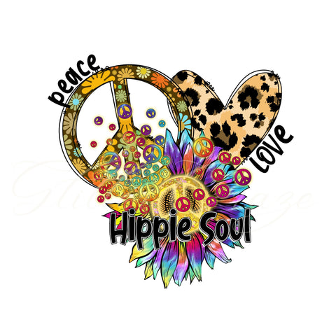 Hippie Soul UV DTF Decal