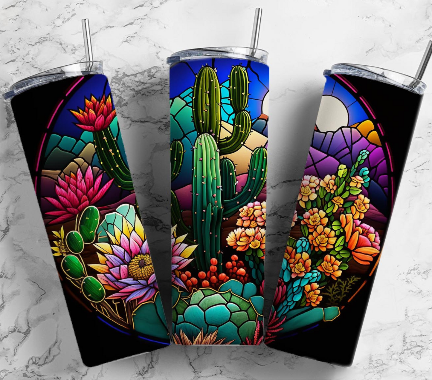 Stained Glass Adhesive Vinyl Wraps - 30 Design Options