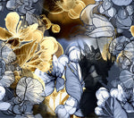 Golden Floral Adhesive Vinyl Wraps 6 Design Options