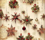 Vintage Christmas 2 wraps- 12 Designs to choose from