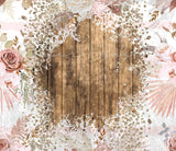 Barnwood Floral Adhesive Vinyl Wrap