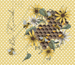Bee Kind Honeycomb 20 or 30 oz Skinny Adhesive Vinyl Wrap