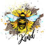 Bee Kind Sunflower UV DTF Decal