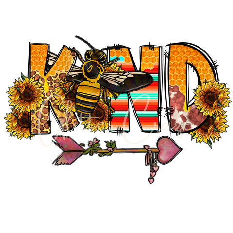 Bee Kind UV DTF Decal