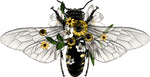 Bee Daisy UV DTF Decal