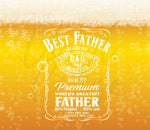 Best Father Beer Adhesive Vinyl Wrap