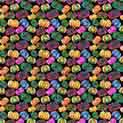 Black Background Colorful Pumpkins Adhesive Vinyl