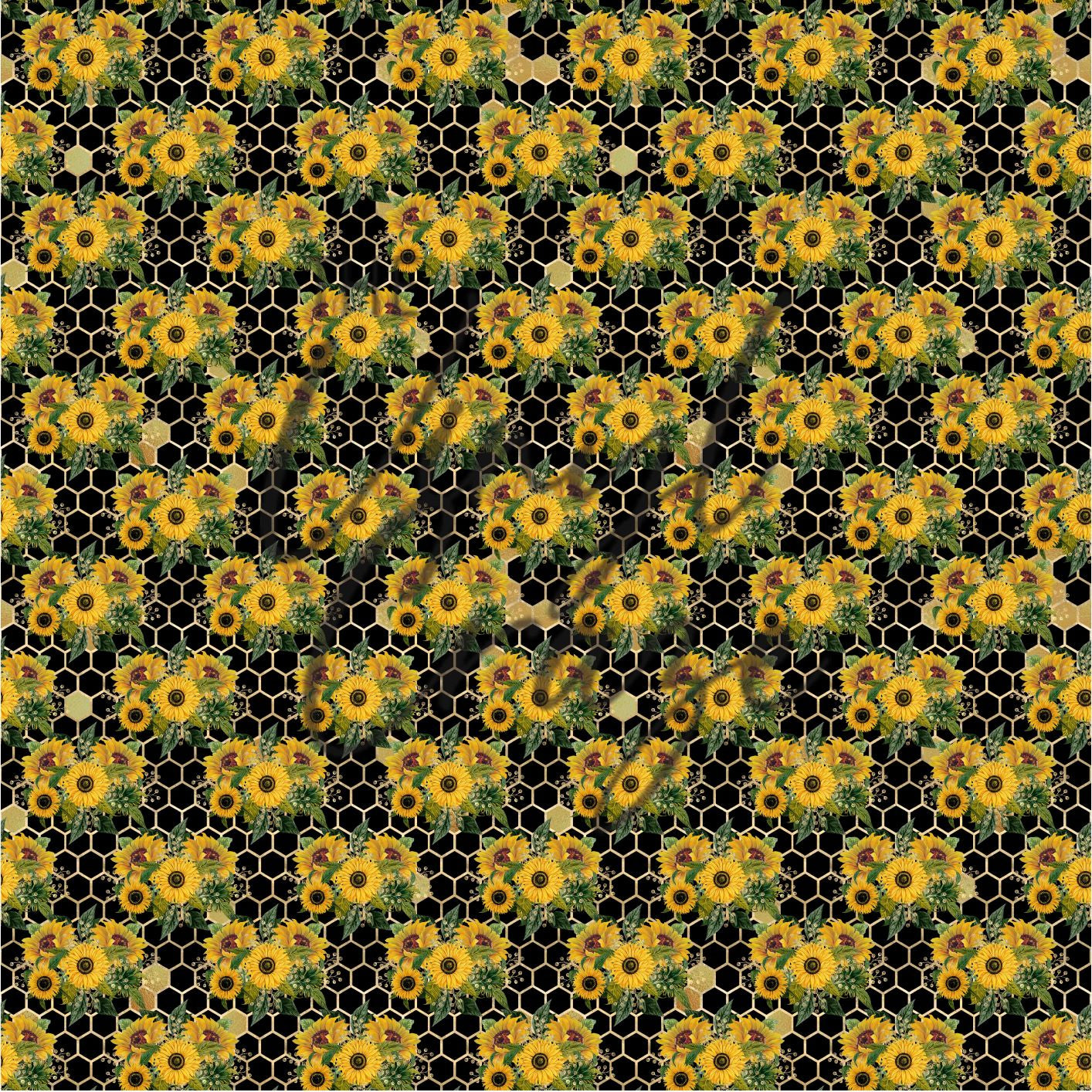 Black Beehive Sunflowers - Adhesive Vinyl