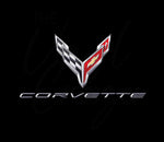 Black Corvette 20 or 30 oz Skinny Adhesive Vinyl Wrap