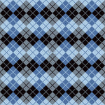 Black And Blue Argyle -  Adhesive Vinyl