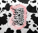 Blessed Mama Cow Adhesive Vinyl Wrap
