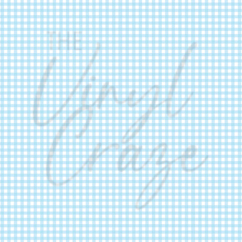 Blue Gingham - Adhesive Vinyl