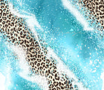 Blue Leopard Milky Way Adhesive Vinyl Wrap