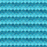 Blue Mermaid Scales - Adhesive Vinyl