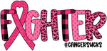 Breast Cancer Fighter UV DTF Decal