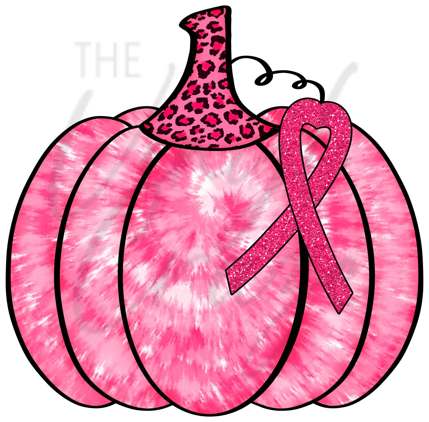 Breast Cancer Pumpkin UV DTF Decal