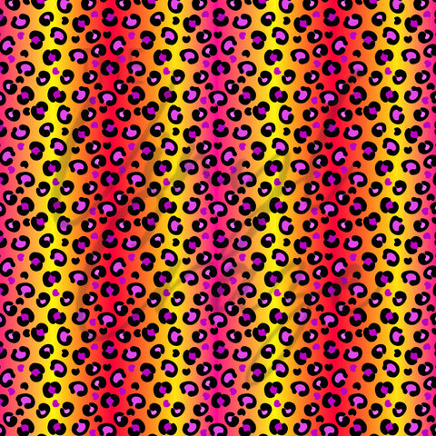 Bright Leopard Stripes Adhesive Vinyl