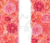 Bright Pink and Orange Florals Wraps