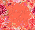 Bright Pink and Orange Florals Wraps