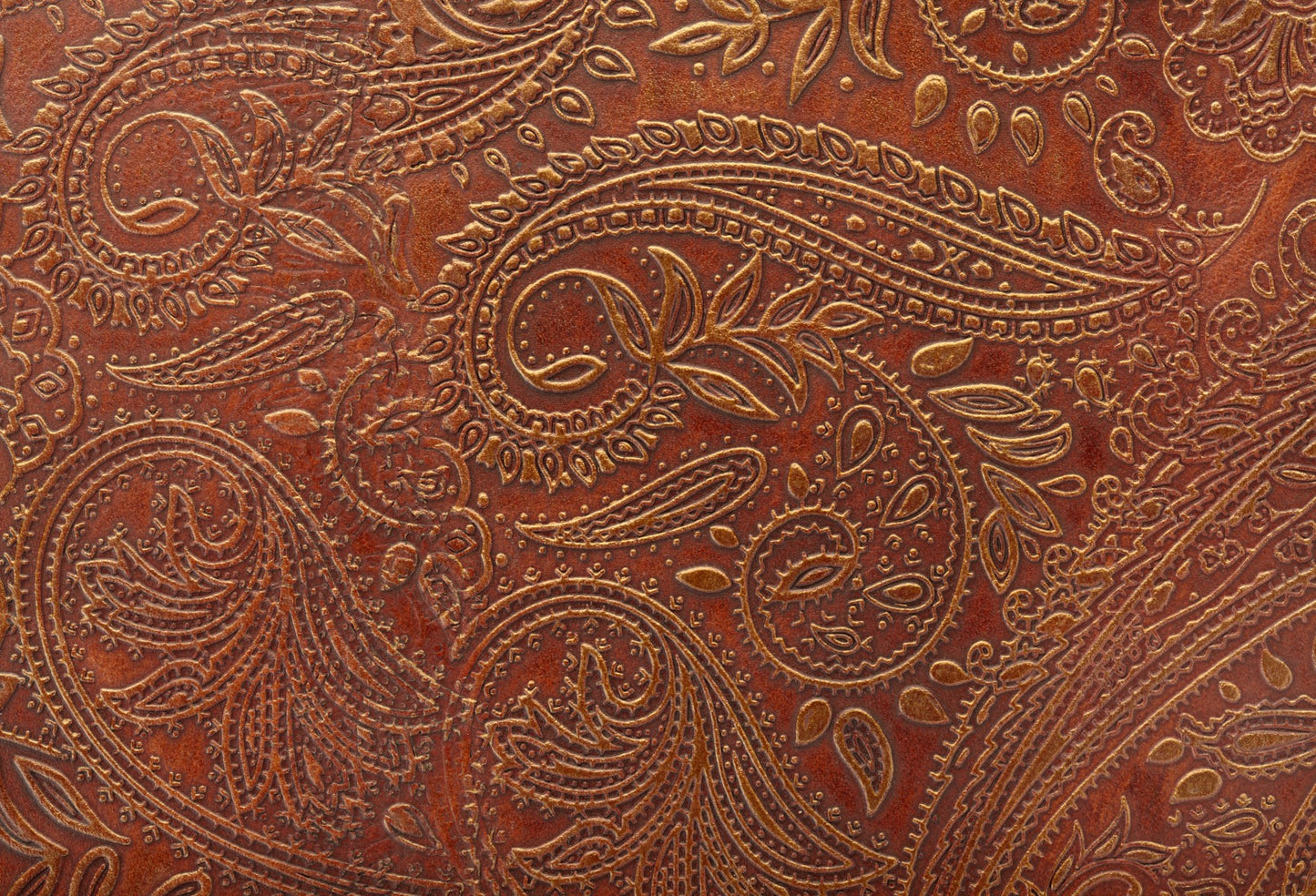 Brown Tooled Leather Look - Adhesive Vinyl