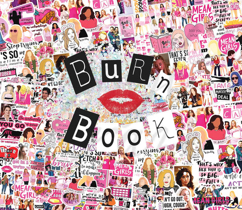 Burn Book 20 or 30 oz Skinny Adhesive Vinyl Wrap