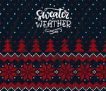 Christmas Sweater Weather 20 or 30 oz Skinny Wrap