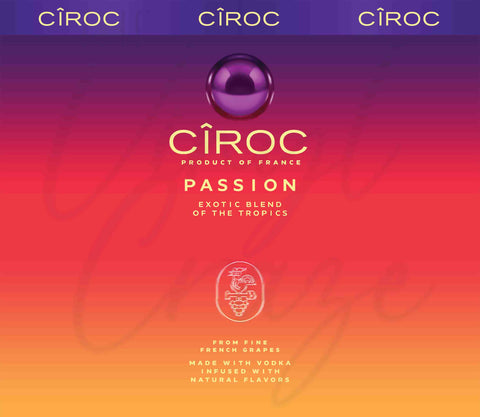 Ciroc 20 or 30 oz Skinny Adhesive Vinyl Wrap