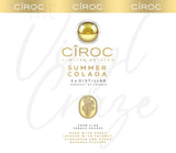 Ciroc 20 or 30 oz Skinny Adhesive Vinyl Wrap