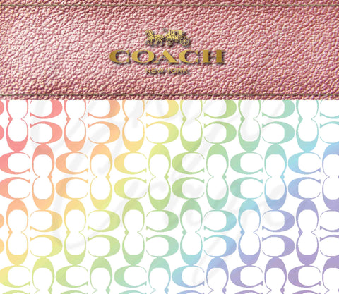 Coach Wrap Leather 20 or 30 oz Skinny Adhesive Vinyl Wrap