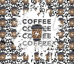 Coffee Coffee Coffee Coffee Wrap or 12 x 12