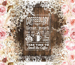 Coffeeology 20 oz Skinny Adhesive Vinyl Wrap