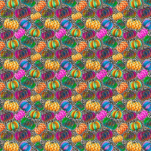 Colorful Pumpkins - Adhesive Vinyl