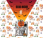 Dead Inside but Spiced V Split 20 or 30 oz Skinny Adhesive Vinyl Wrap