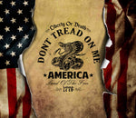 Don't Tread On Me 20 and 30 oz Skinny Adhesive Vinyl Wrap