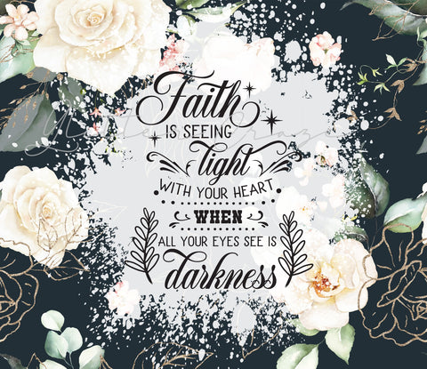 Faith 20 oz Skinny Adhesive Vinyl Wrap