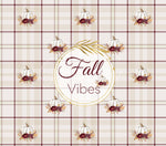 Fall Vibes 20 or 30 oz Skinny Adhesive Vinyl Wrap