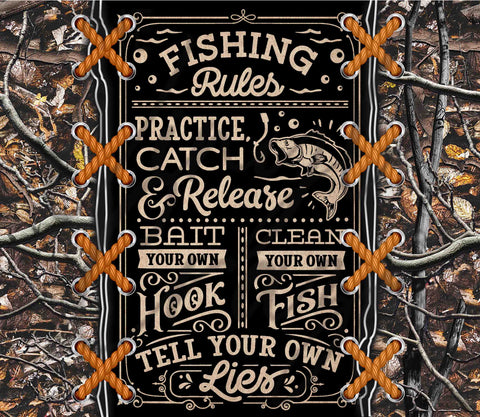 Fishing Rules 20 or 30 ox Skinny Adhesive Vinyl Wrap