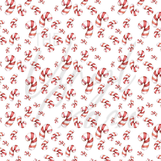 Floating Candy Canes Adhesive Vinyl
