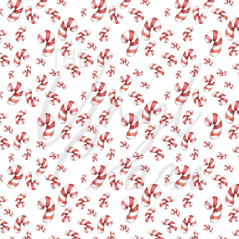 Floating Candy Canes Adhesive Vinyl