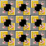 Floral and Stripes Adhesive Vinyl